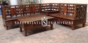 Kursi Sudut Minimalis Kepang
