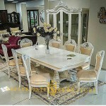 Set Meja Makan Ukiran Ganesa Modern Jepara