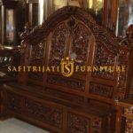 Tempat Tidur Ukiran Gebyok Kayu Jati