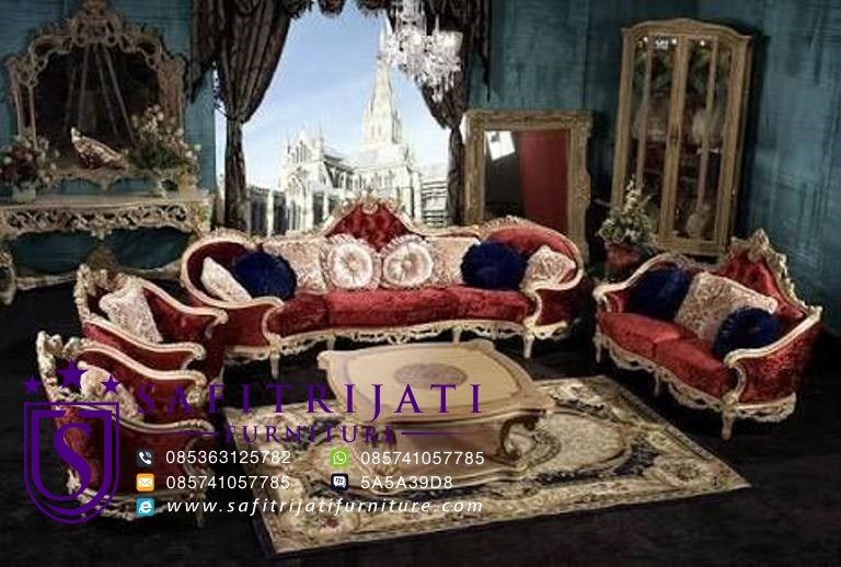 Kursi Tamu Mewah Set Ukir Murah