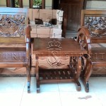 Kursi Teras Jepara Jati Ukiran Becak