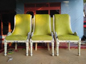 Set Meja Makan Mewah 6 Kursi Besar Royal