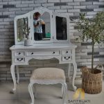 Meja Rias Minimalis Kayu Jati