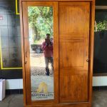 Lemari Pakaian Jati Pintu 2 Sliding