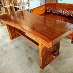 Meja Trembesi Solid Ukuran 2m x 70 cm