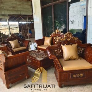 Kursi Tamu Madura Kerang Kayu Jati Asli – Elegan & Berkualitas
