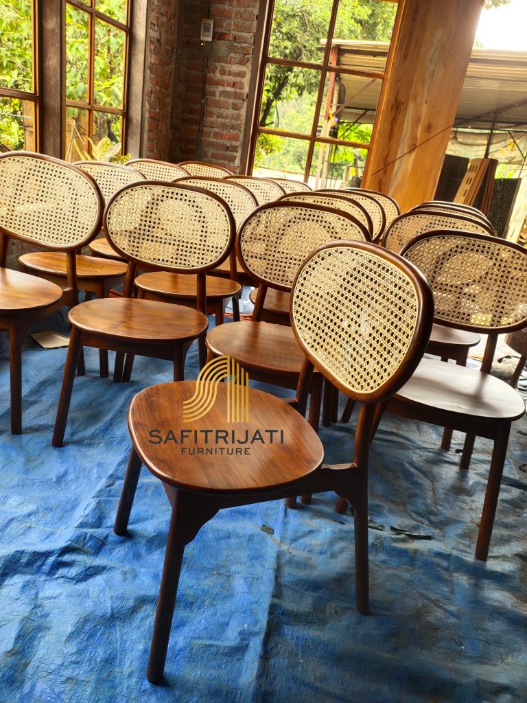 Kursi Cafe Minimalis Modern Rotan