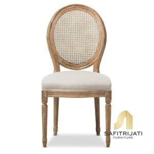 kursi cafe rotan rococo jati